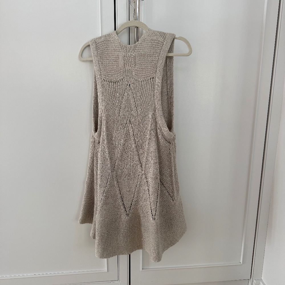 ANGEL OF THE NORTH/ANTHROPOLOGIE LONG SWEATER VEST